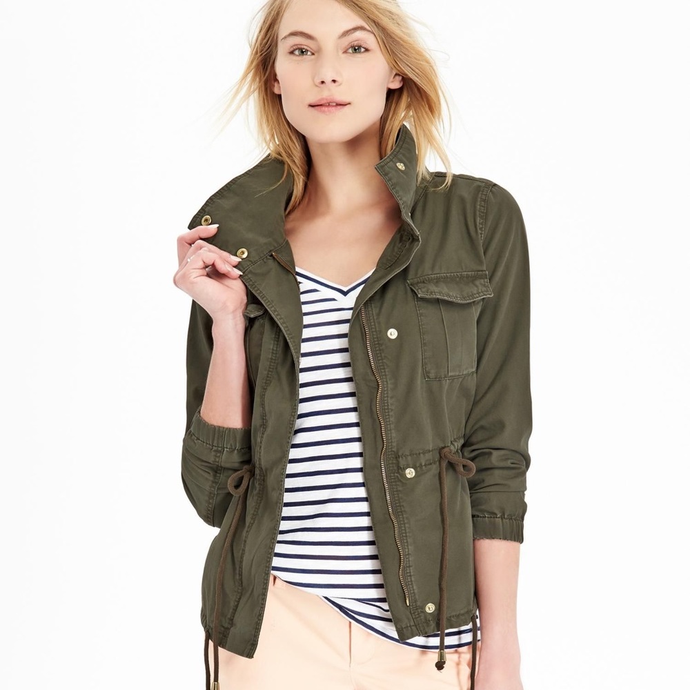 Old Navy Olive Canvas Field Utility Jacket